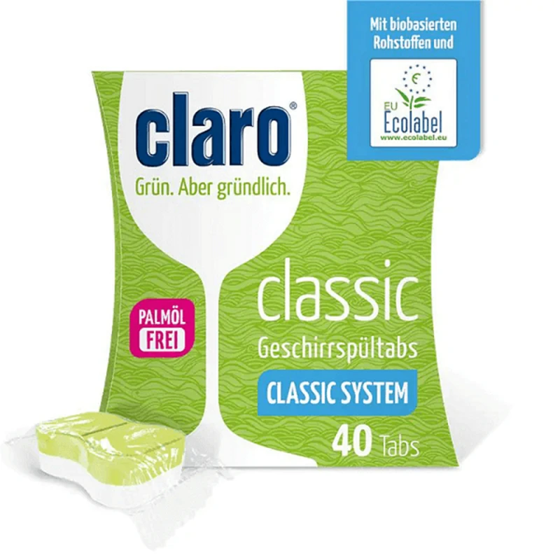 Claro Classic таблетки за съдомиялна, 40 бр
